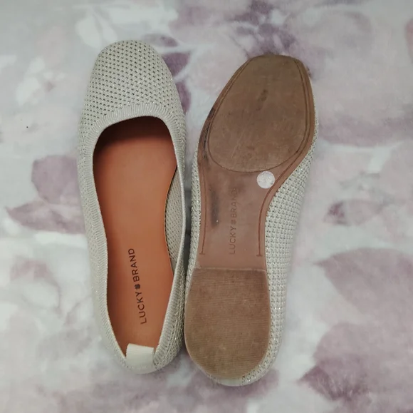 Lucky Brand Beige Knit Flats - Picture 6 of 7